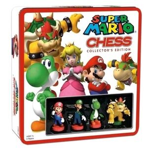 NIB SUPER MARIO CHESS COLLECTORS EDITION‎ BOARD GAME USAOPOLY NINTENDO Christmas